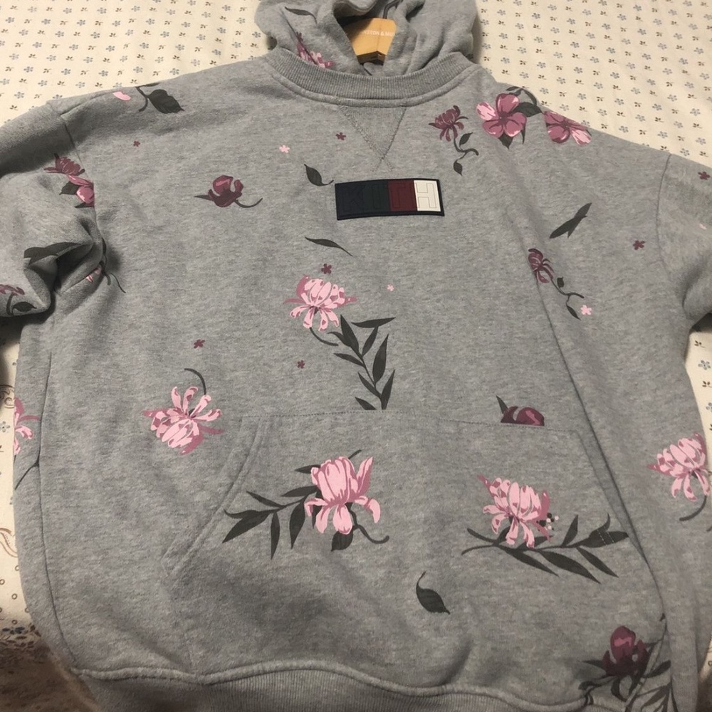 Kith Williams 2 Floral Box Logo Hoodie Heather Grey (XS)